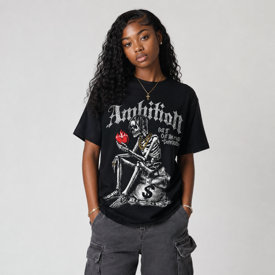 White Cement 4s DopeSkill T-Shirt Ambition Graphic