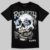 White Metallic 5s DopeSkill T-Shirt Rebirth Graphic