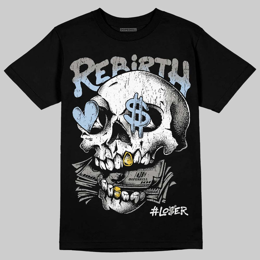 White Metallic 5s DopeSkill T-Shirt Rebirth Graphic
