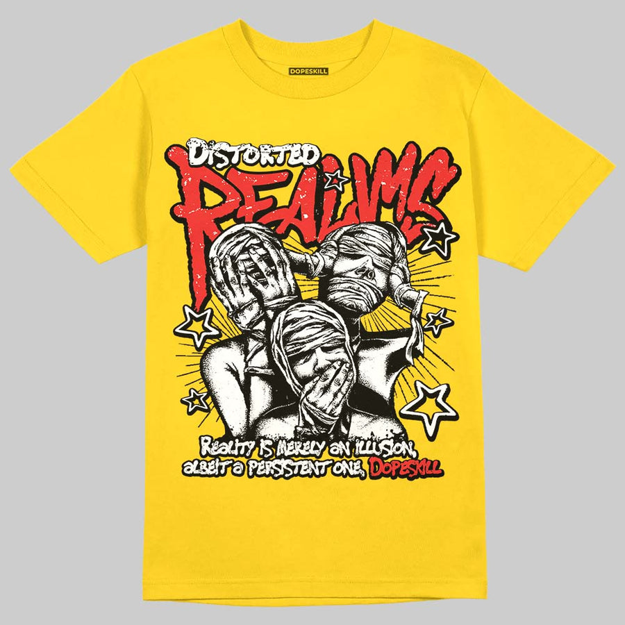 Yellow Collection DopeSkill T-Shirt Distorted Realms Graphic