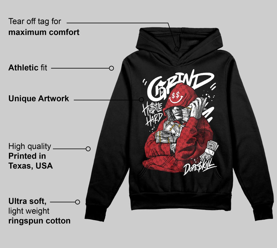 Black/White 'Grind Pray' DopeSkill Graphic Hoodie