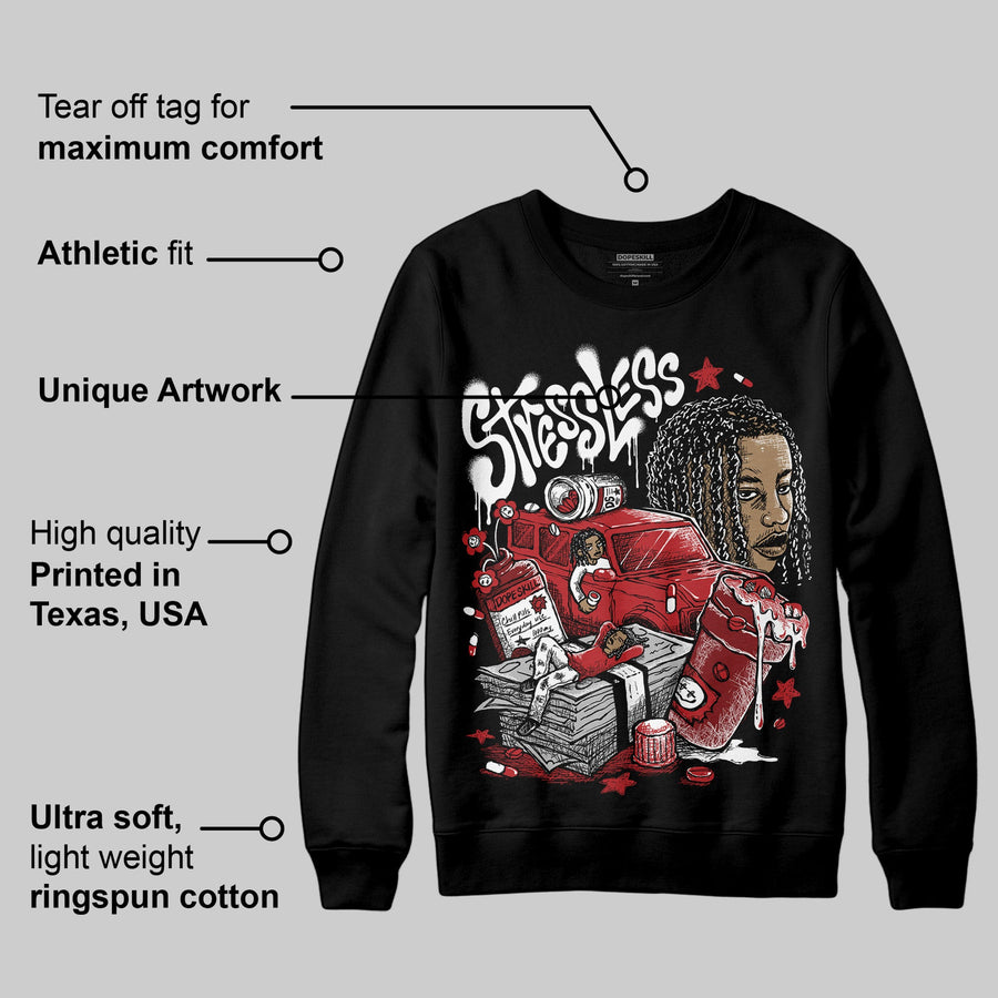 Flu Game 12s DopeSkill Sweatshirt Stressless Graphic