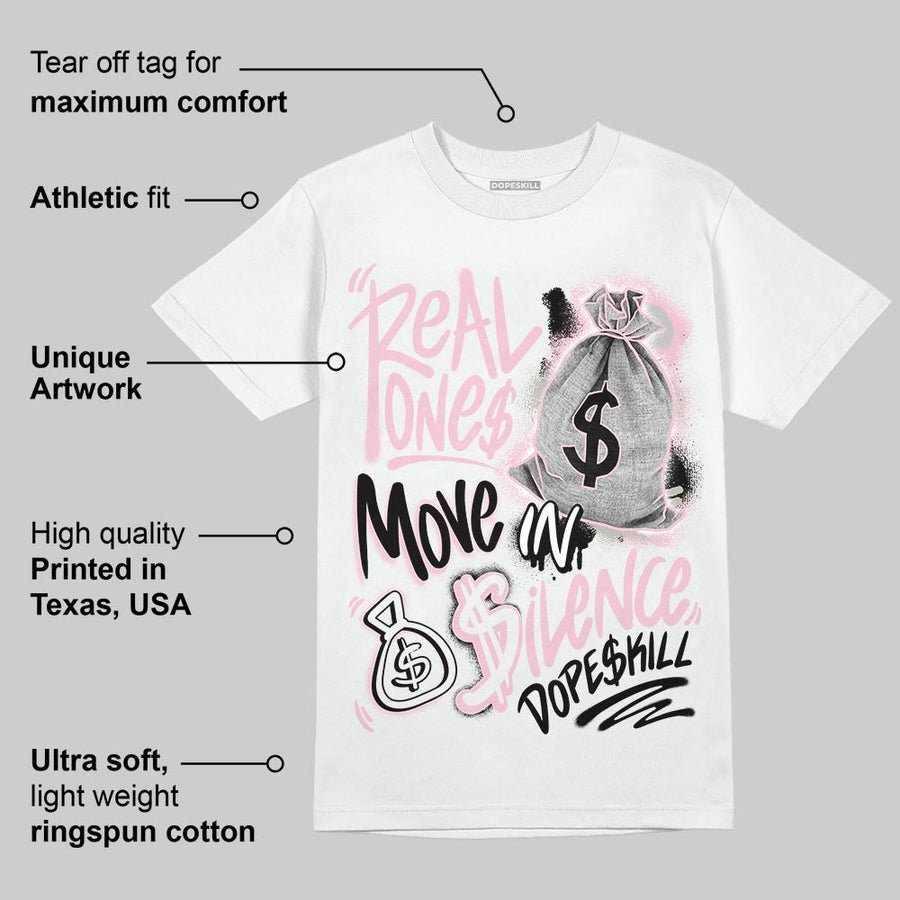 35th Anniversary 5s DopeSkill T-Shirt Real Ones Move In Silence Graphic