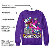 Court Purple 13s DopeSkill Purple Sweatshirt Born To Be Rich Graphic