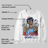University Blue 'All Hustle No Luck' DopeSkill Graphic Sweatshirt