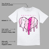 Triple Pink Dunk Low DopeSkill T-Shirt Slime Drip Heart Graphic