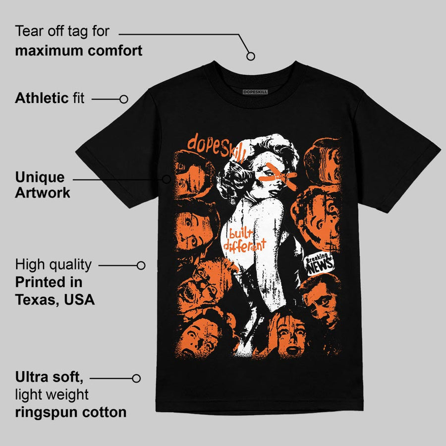 Shattered Backboard 1s DopeSkill T-Shirt Built Different Graphic