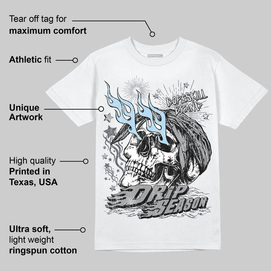 Wolf Grey 5s DopeSkill T-Shirt Drip Season Graphic