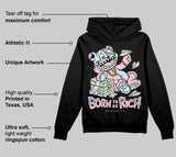 Medium Soft Pink 4s DopeSkill Hoodie Sweatshirt Born To Be Rich Graphic