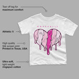 Triple Pink Dunk Low DopeSkill Toddler Kids T-shirt Slime Drip Heart Graphic
