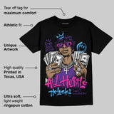 PURPLE 'All Hustle No Luck' DopeSkill Graphic T-Shirt