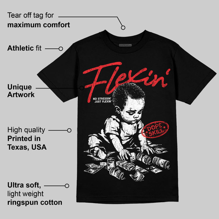 Red Collection DopeSkill T-Shirt Flexin' Graphic