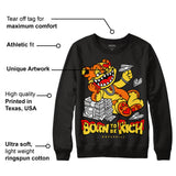 Black Tour Yellow AJ 4 Thunder DopeSkill Sweatshirt Born To Be Rich Graphic