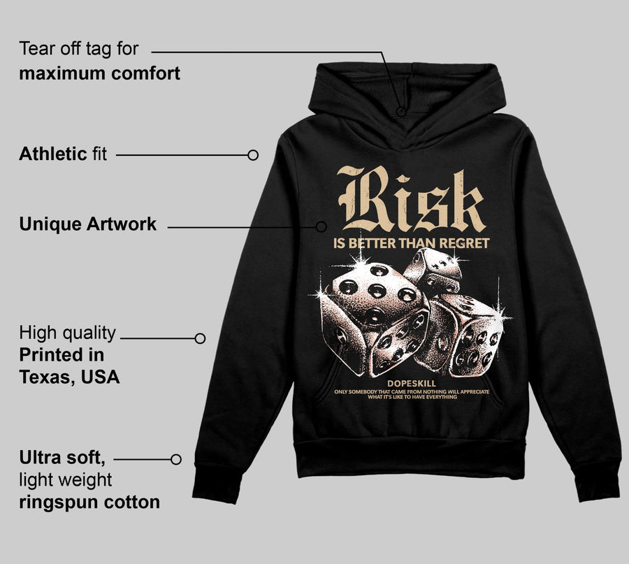 TAN 'Risk Is Better Than Regret' DopeSkill Graphic Hoodie