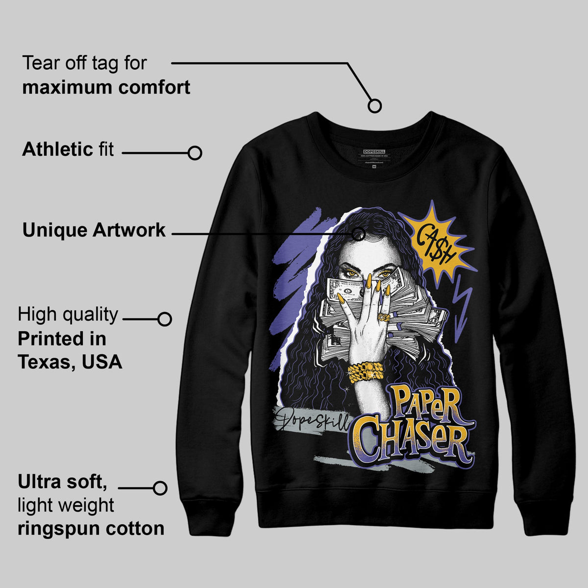 Lakers 4s DopeSkill Sweatshirt NPC Graphic