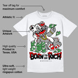 Black and White Collection DopeSkill T-Shirt Born To Be Rich Graphic