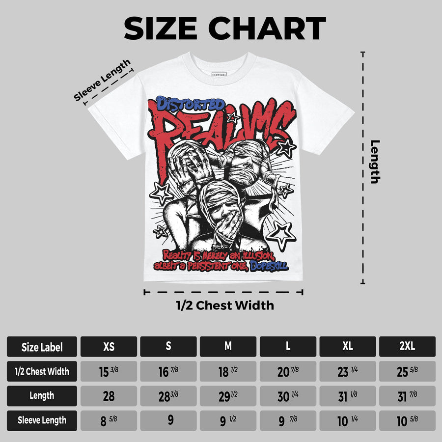Rare Air 4s Oversize Print 'Distorted Realms' DopeSkill Graphic T-shirt