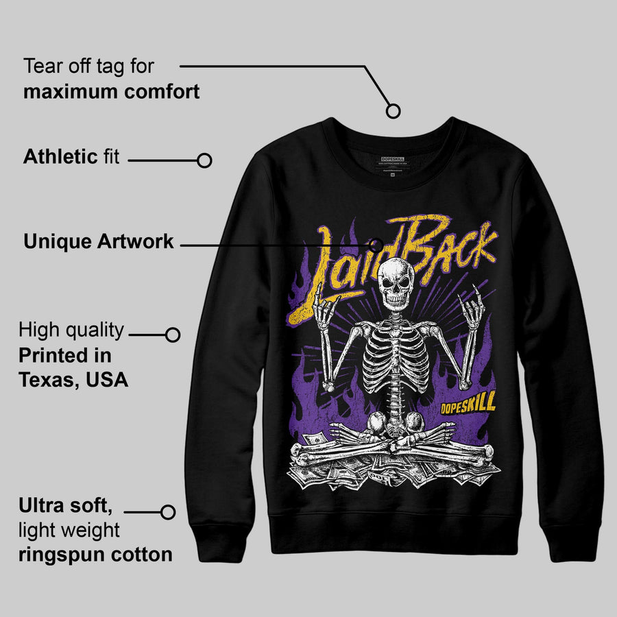 PURPLE 'Laid Back' DopeSkill Graphic Sweatshirt