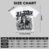 Dunk Panda White Black Oversize Print 'No Money No Lust' DopeSkill Graphic T-shirt