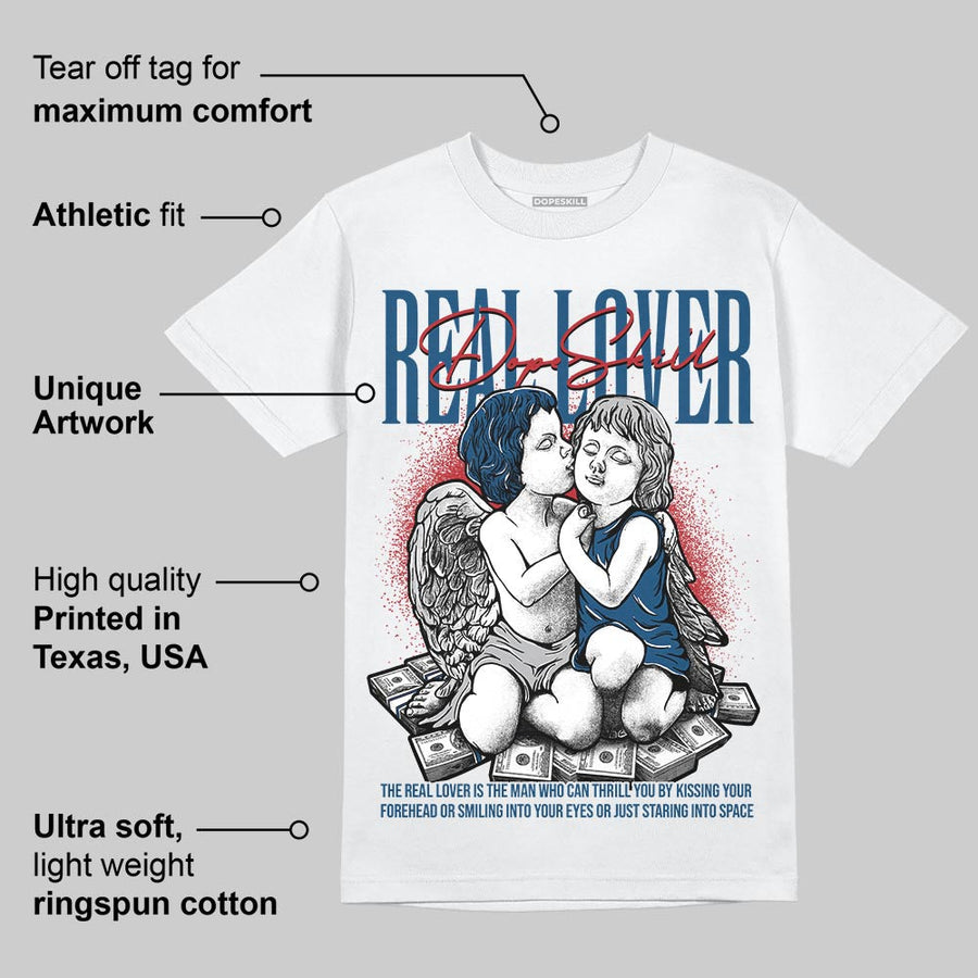 French Blue 12s DopeSkill T-Shirt Real Lover Graphic