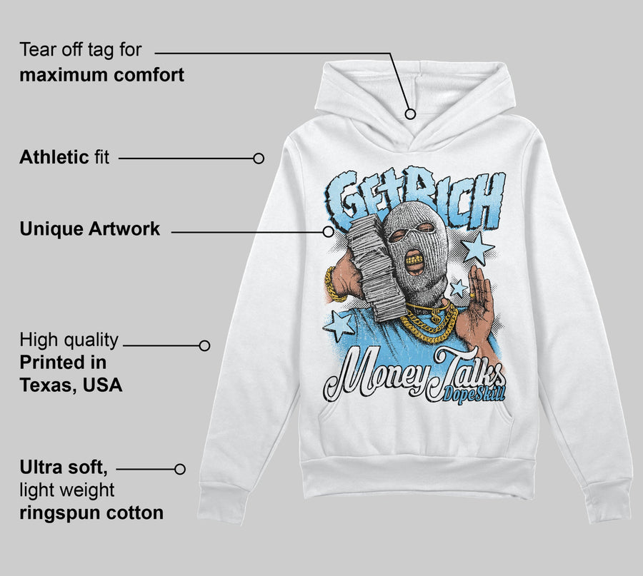 Legend Blue 11s DopeSkill Hoodie Sweatshirt Get Rich Graphic