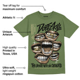 Olive Collection DopeSkill Olive T-shirt The Mouth With No Droughts Graphic