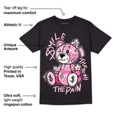 Dunk Low Pink Foam DopeSkill T-Shirt Smile Through The Pain Graphic