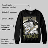 Medium Olive 3s DopeSkill Sweatshirt Sorry I've Been Trappin Graphic
