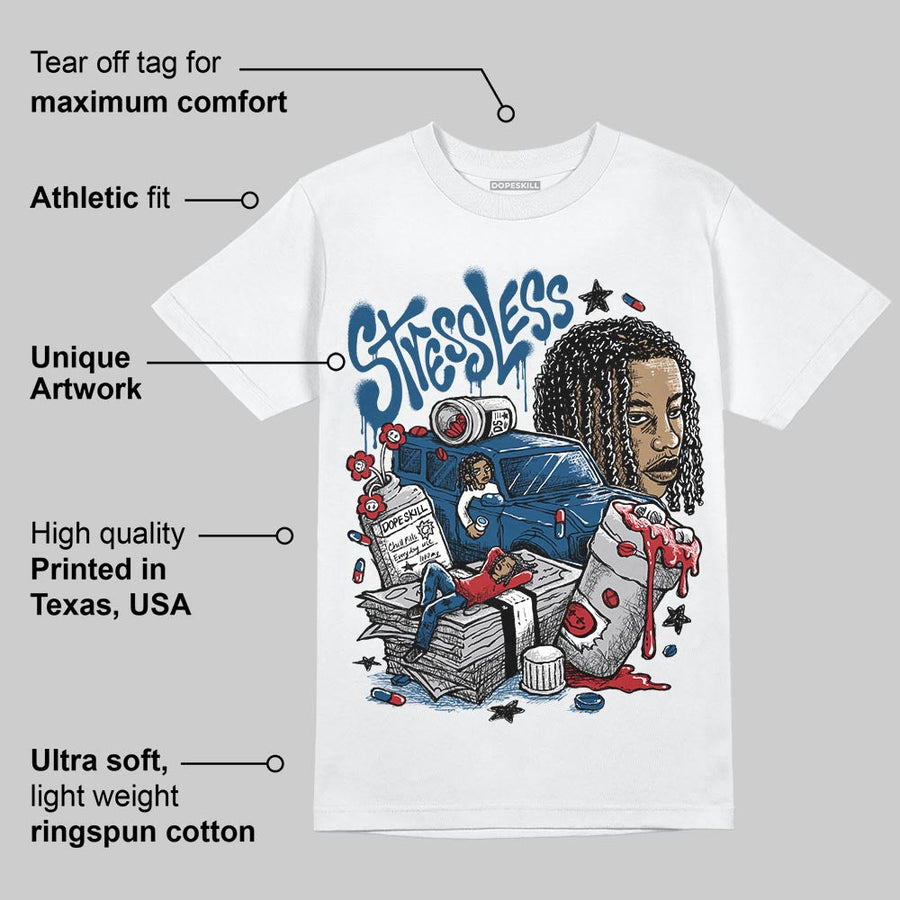 French Blue 12s DopeSkill T-Shirt Stressless Graphic