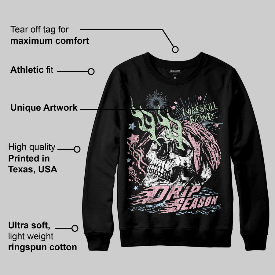 Medium Soft Pink 4s DopeSkill Sweatshirt Drip Season Graphic