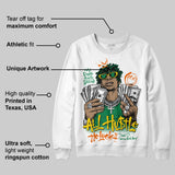 Green 'All Hustle No Luck' DopeSkill Graphic Sweatshirt