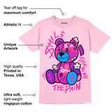 Pink Collection DopeSkill Pink T-shirt Smile Through The Pain Graphic