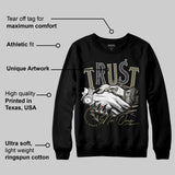 Medium Olive 3s DopeSkill Sweatshirt Trust No One Graphic