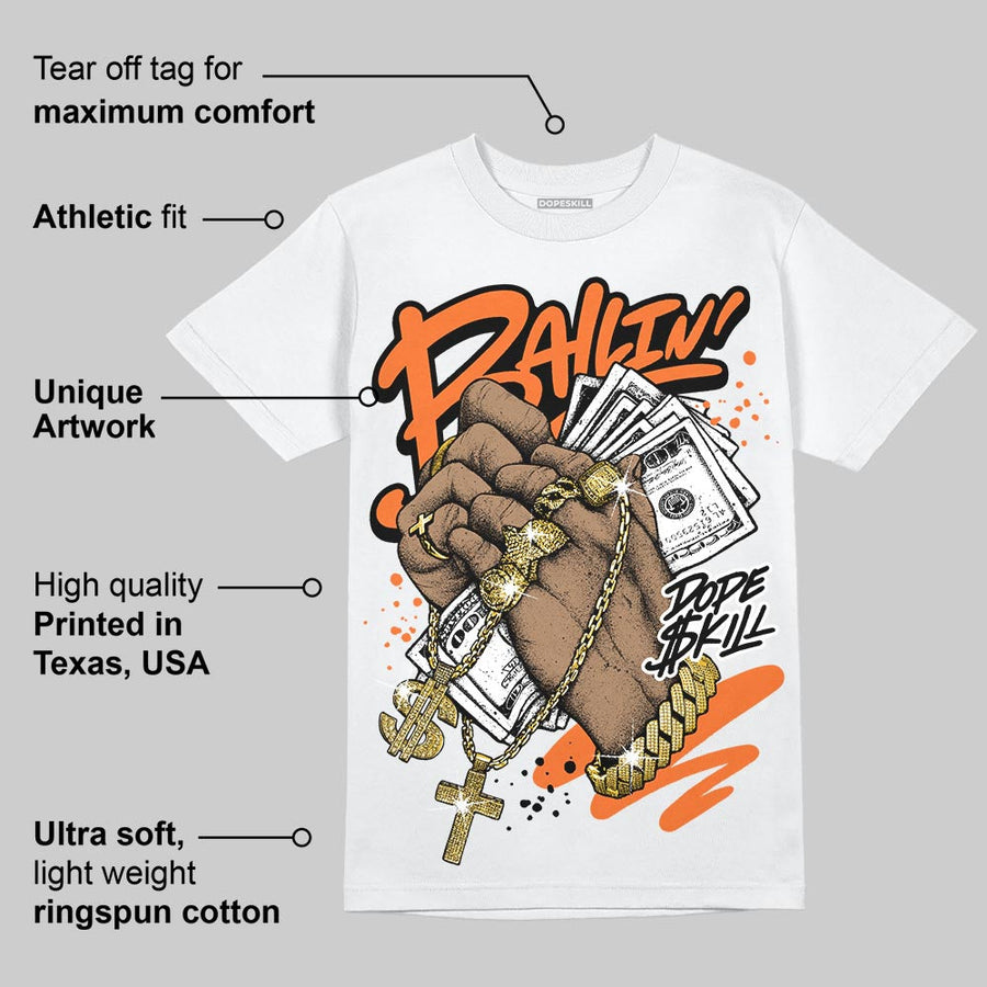Orange Black White DopeSkill T-Shirt Always Ballin' Graphic