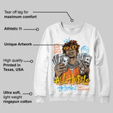 Orange 'All Hustle No Luck' DopeSkill Graphic Sweatshirt