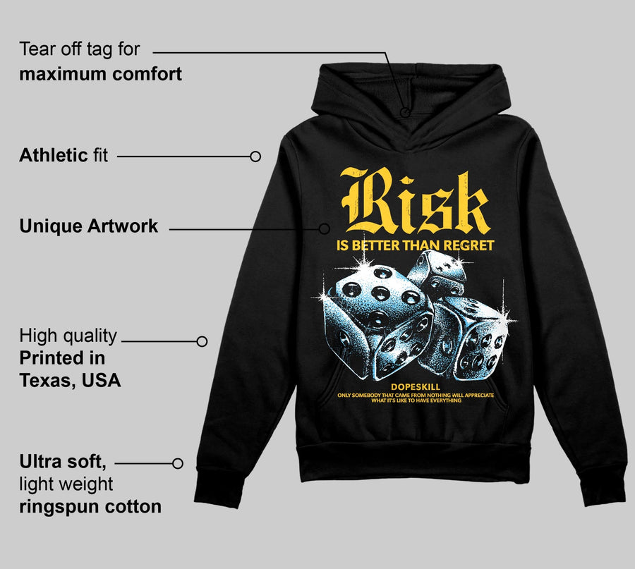 Yellow 'Risk Is Better Than Regret' DopeSkill Graphic Hoodie