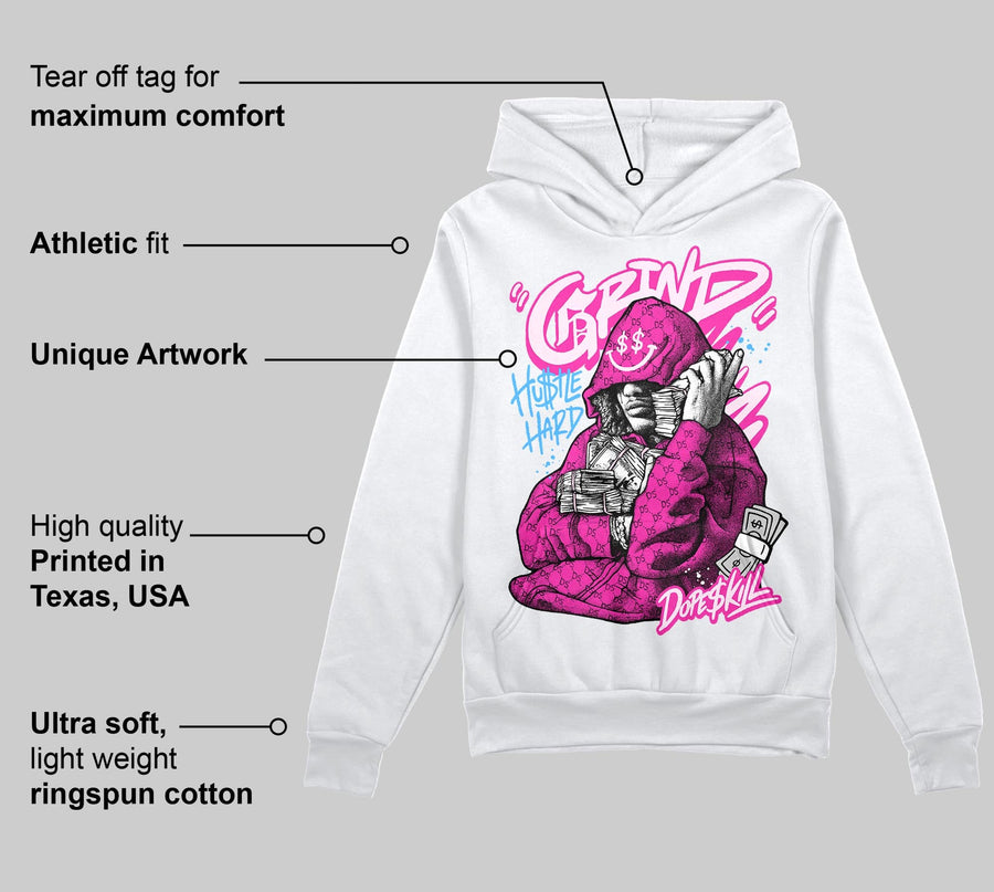 Pink 'Grind Pray' DopeSkill Graphic Hoodie