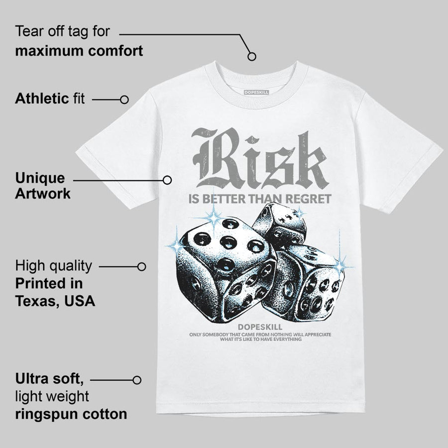 Grey 'Risk Is Better Than Regret' DopeSkill Graphic T-Shirt
