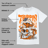 Orange Black White DopeSkill T-Shirt Trippin Graphic