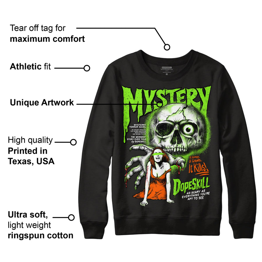 Neon Green Collection DopeSkill Sweatshirt Mystery Ghostly Grasp Graphic