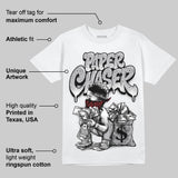 White Cement 4s DopeSkill T-Shirt Paper Chaser Boy Graphic