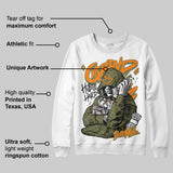 Olive 'Grind Pray' DopeSkill Graphic Sweatshirt