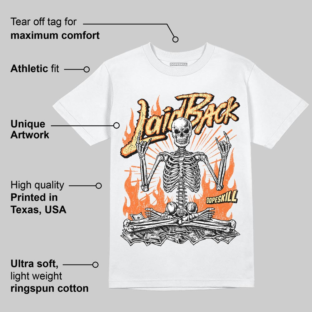Orange 'Laid Back' DopeSkill Graphic T-Shirt