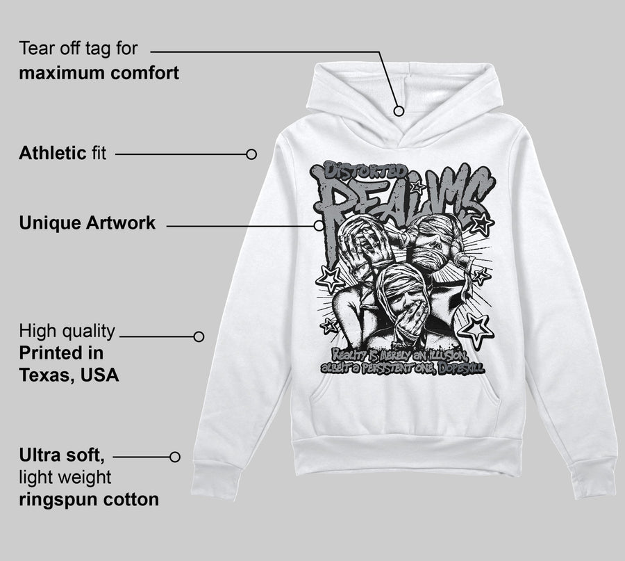 Wolf Grey 5s DopeSkill Hoodie Sweatshirt Distorted Realms Graphic