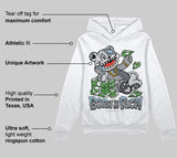 Wolf Grey 5s DopeSkill Hoodie Sweatshirt Born To Be Rich Graphic