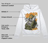 Olive 'Grind Pray' DopeSkill Graphic Hoodie