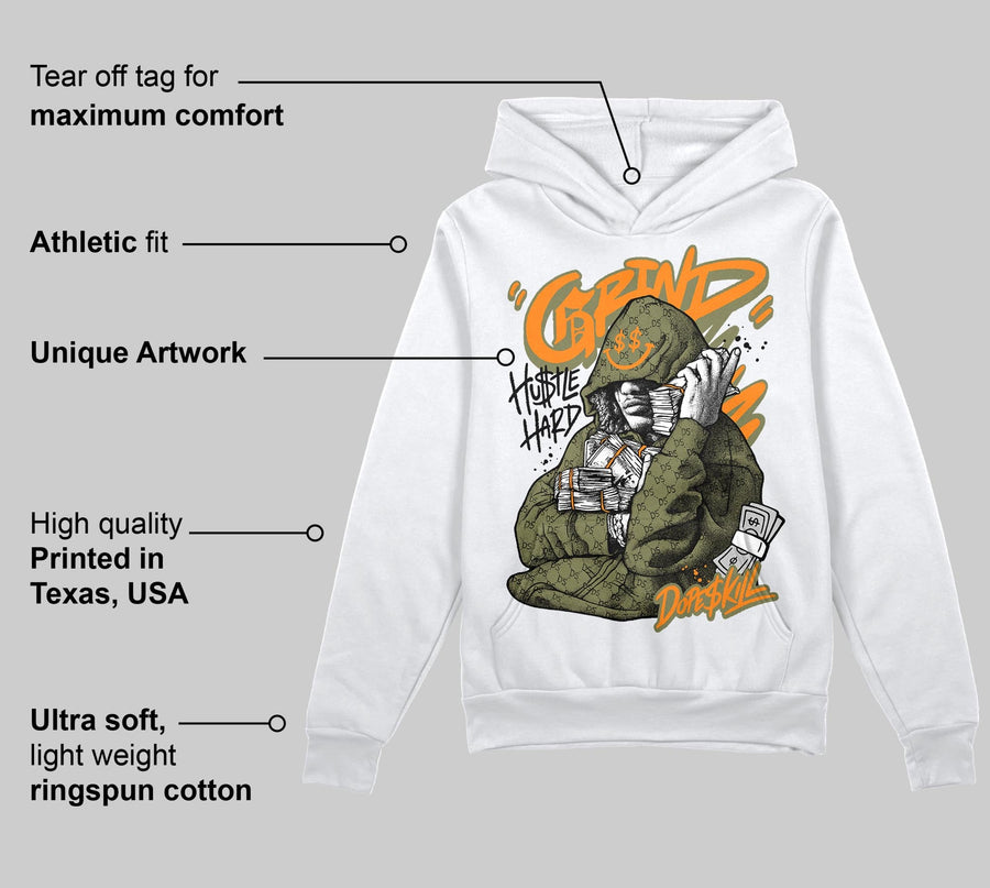 Olive 'Grind Pray' DopeSkill Graphic Hoodie