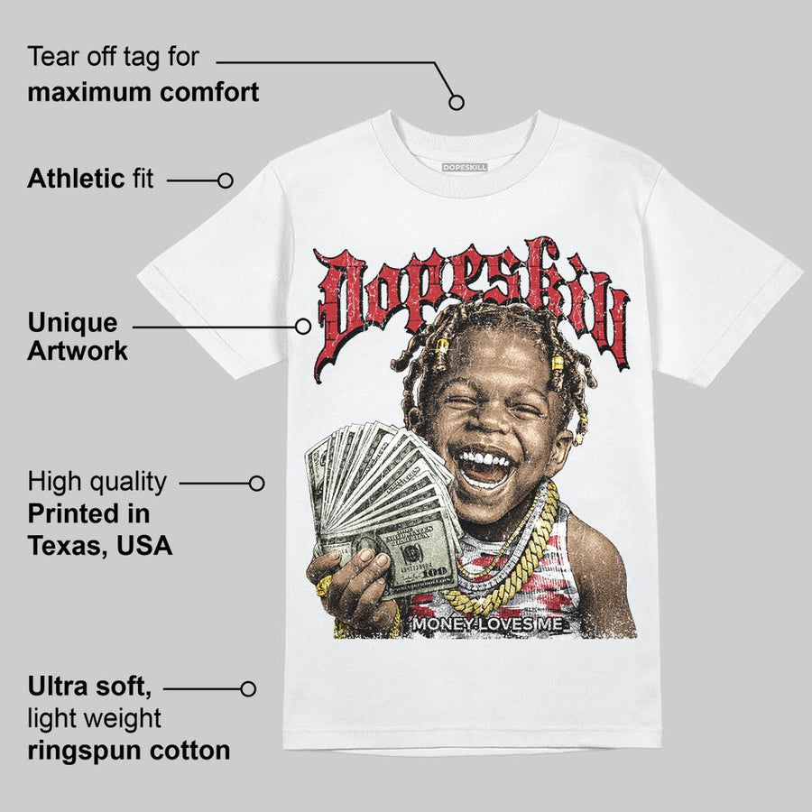 Bugs Bunny 8s DopeSkill T-Shirt Money Loves Me Graphic
