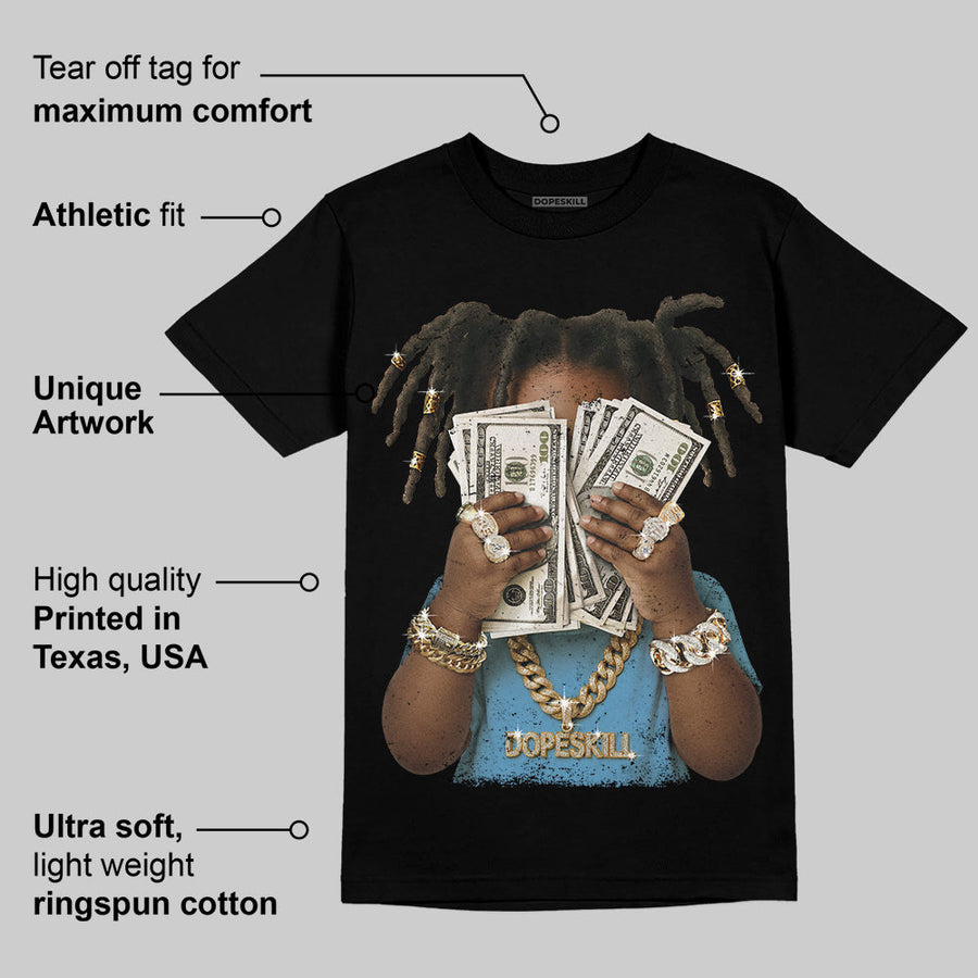 University Blue 14s DopeSkill T-Shirt Rich Youth Graphic