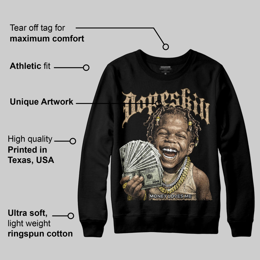 TAN 'Money Loves Me' DopeSkill Graphic Sweatshirt